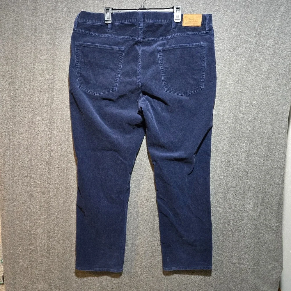 Polo‎ Ralph Lauren Corduroy Pants Mens Size 42 Big 42x30 Blue Preppy